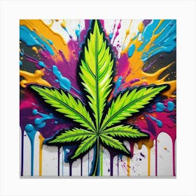 Marijuana Leaf 18 Canvas Print