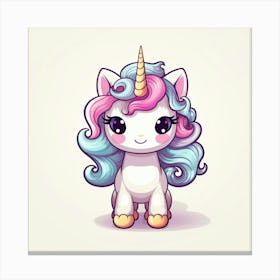 Cute Unicorn 67 Canvas Print