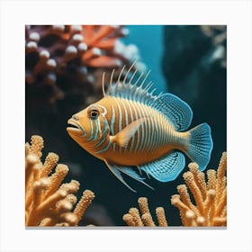 Fish On Coral Reef 1 Canvas Print