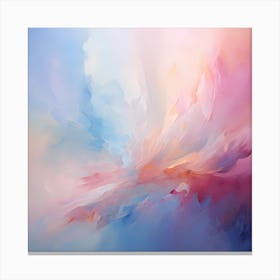 Blushing Horizons: Ethereal Strokes Canvas Print