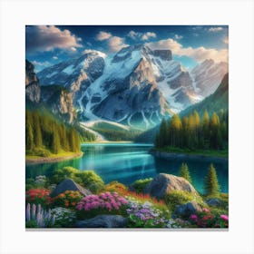 Alpine Lake 1 Canvas Print