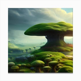 Mushroom Forest 6 Canvas Print