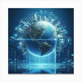 Futuristic World 2 Canvas Print