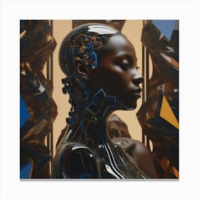 Futuristic Woman 41 Canvas Print