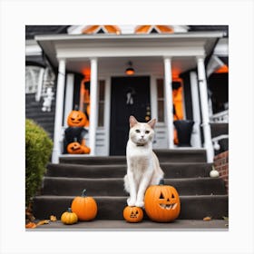 Halloween Cat 35 Canvas Print