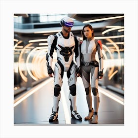 Building A Strong Futuristic Suit Like The One In The Image Requires A Significant Amount Of Expertise, Resources, And Time 6 Canvas Print