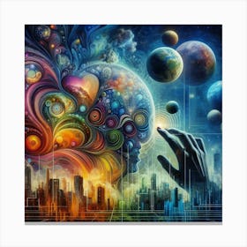 Psychedelic Painting 11 Canvas Print