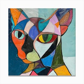 Kisha2849 Picasso Style Hairless Cat No Negative Space Full Pag 187efe57 C17c 465f A31f B5142dddf61d Canvas Print