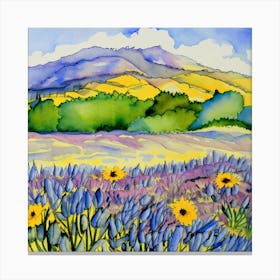 Lavender Field Canvas Print