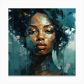 Portrait Of A Black Woman 8 Canvas Print