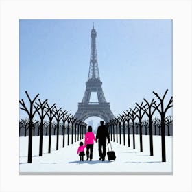 Paris Eiffel Tower 3 Canvas Print