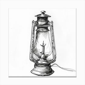 Old Fashioned Lamp Canvas Print