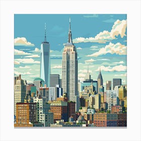 New York City Skyline 20 Canvas Print