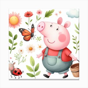 Peppa Pig Canvas Print