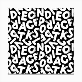 Alphabets Canvas Print