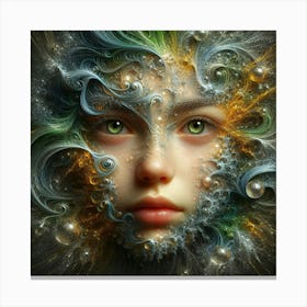 Face Of A Girl 1 Canvas Print