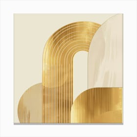 Abstract Gold Painting 2 Canvas Print