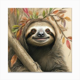 Sloth 56 Canvas Print