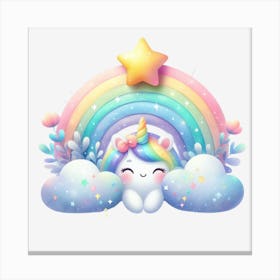 Cute Unicorn Canvas Print