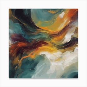 Oil Painting Abstract 3 Art Print Canvas Print