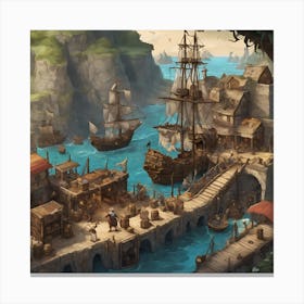 Pirates Of The Caribbean Canvas Print