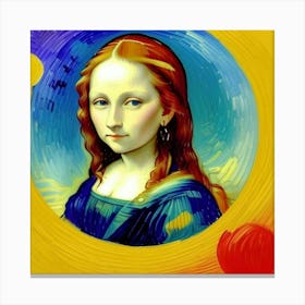 The Younger Version of Mona Lisa Timeless Charm Canvas Print