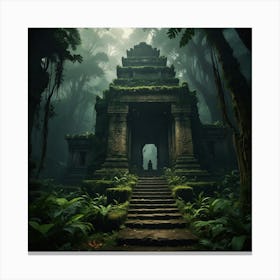 Mysterious Ancient Temple Hidden 2 Canvas Print