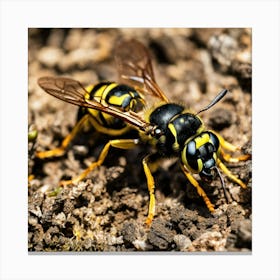 Wasp photo 1 Canvas Print