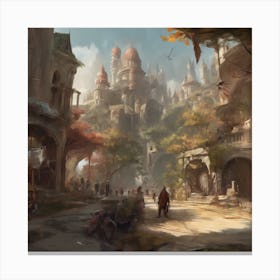 Fantasy City 104 Canvas Print