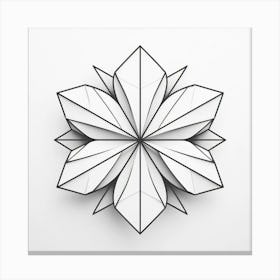 Geometrical jasmine flower 3 Canvas Print