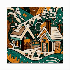 Small mountain village 16 Canvas Print