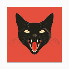 Black Cat 49 Canvas Print