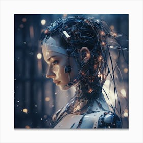 Futuristic Woman 1 Canvas Print