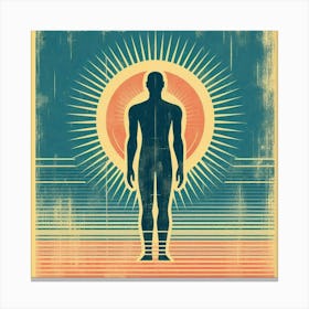 Human silhouette 3 Canvas Print