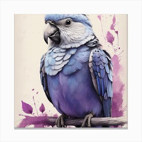 Blue Parrot Canvas Print