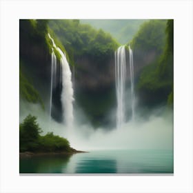 Majestic Waterfalls Canvas Print