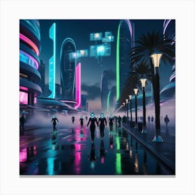 Futuristic City 2 Canvas Print