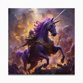 Unicorns & Zombies Canvas Print