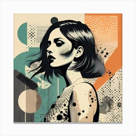Abstract Illustration Of A Woman Canvas Print