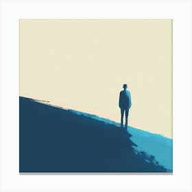 Man On A Hill Canvas Print