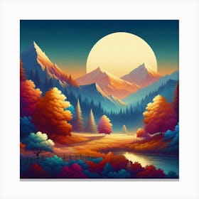 Landscape Painting 181 Canvas Print