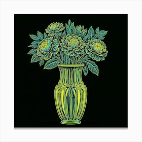 Flowers In A Vase Canvas Print