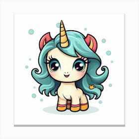 Cute Unicorn 693 Canvas Print