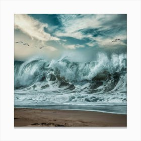 Stormy Sea Canvas Print