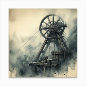 Miner'S Wheel Canvas Print