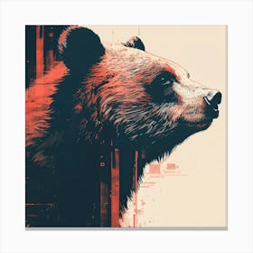 Bear Head 2 Canvas Print