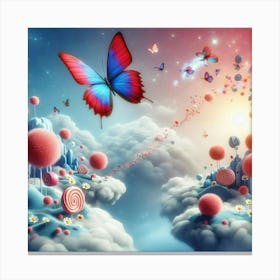 Butterfly In The Sky 11 Canvas Print