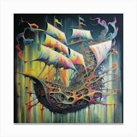 Ships splash colour Canvas Print