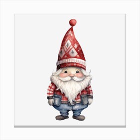 Gnome Christmas Canvas Print