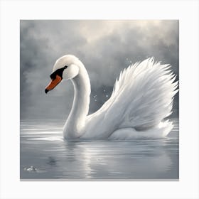 Elegant Swan Canvas Print